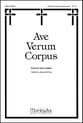 Ave Verum Corpus SATB choral sheet music cover